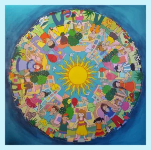 Lee más sobre el artículo Mandala comunitario para niños- Hospital Rivadavia